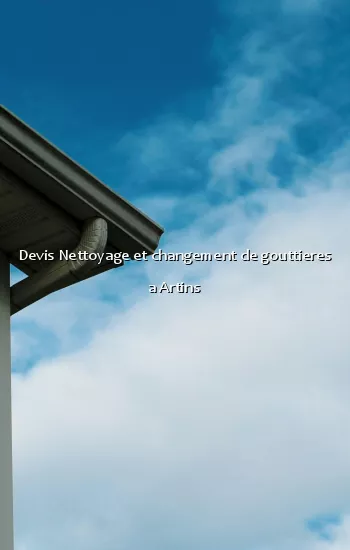 Devis Nettoyage et changement de gouttieres a Artins