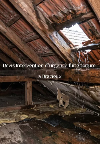 Devis Intervention d'urgence fuite toiture a Bracieux