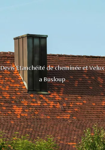 Devis Etanchéité de cheminée et Velux a Busloup