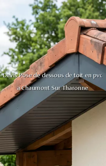 Devis Pose de dessous de toit en pvc a Chaumont Sur Tharonne