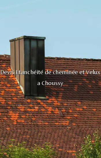 Devis Etanchéité de cheminée et Velux a Choussy
