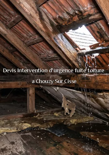 Devis Intervention d'urgence fuite toiture a Chouzy Sur Cisse