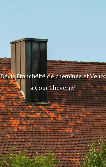 Devis Etanchéité de cheminée et Velux a Cour Cheverny