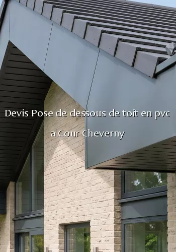 Devis Pose de dessous de toit en pvc a Cour Cheverny