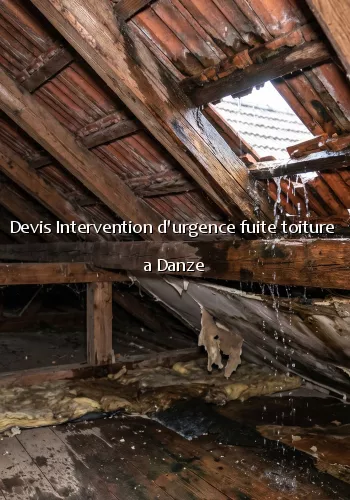 Devis Intervention d'urgence fuite toiture a Danze