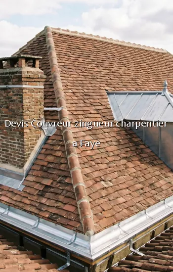 Devis Couvreur zingueur charpentier a Faye