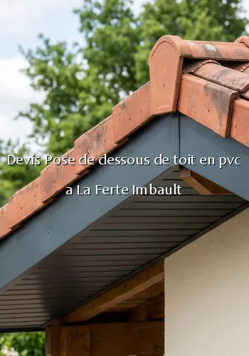 Devis Pose de dessous de toit en pvc a La Ferte Imbault