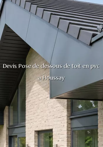 Devis Pose de dessous de toit en pvc a Houssay