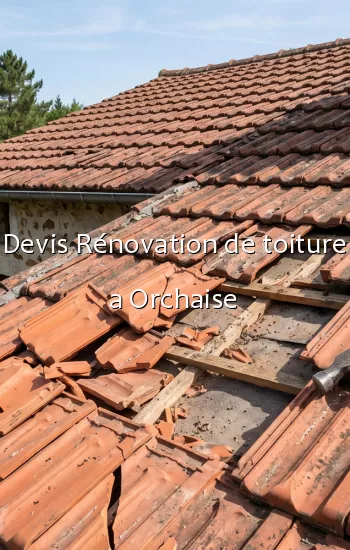 Devis Rénovation de toiture a Orchaise
