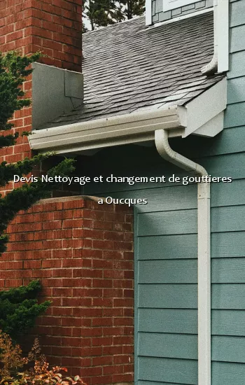Devis Nettoyage et changement de gouttieres a Oucques
