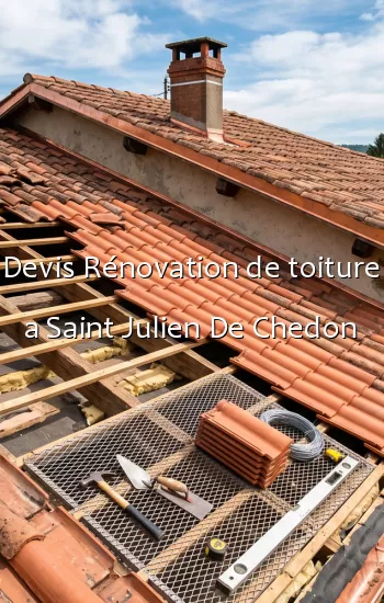 Devis Rénovation de toiture a Saint Julien De Chedon
