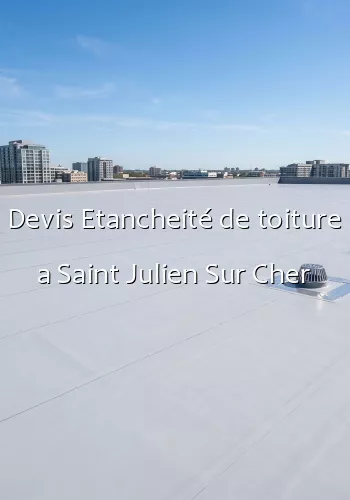 Devis Etancheité de toiture a Saint Julien Sur Cher