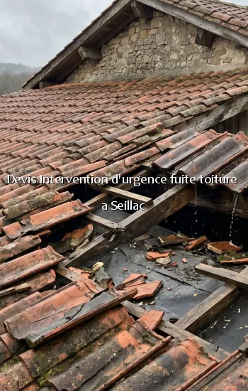 Devis Intervention d'urgence fuite toiture a Seillac