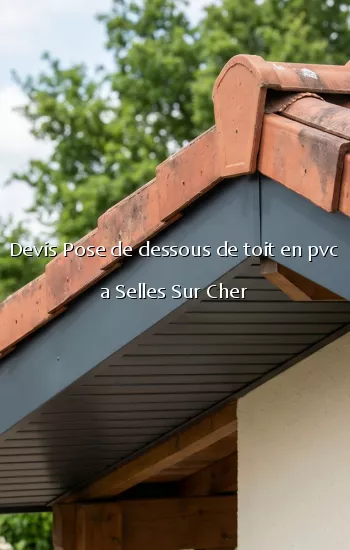 Devis Pose de dessous de toit en pvc a Selles Sur Cher